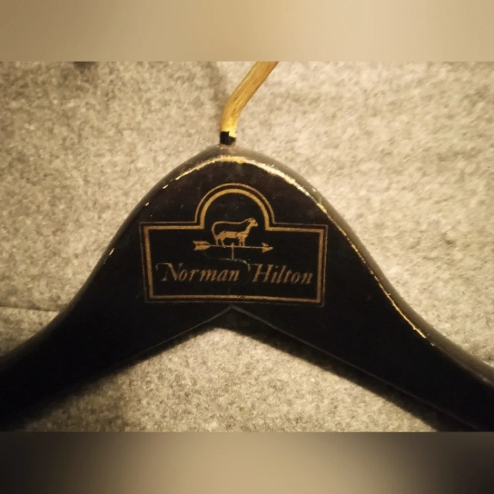🎺 Rare Vintage Wood Brass Suit Hanger🎺